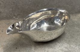 An 18th Century George III silver pap boat. London 1775. By Thomas Wallis. Approx. 49 grams. Est. £