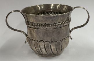 An early 18th Century George II silver porringer, marked to base. London 1750. By Richard Gurney &