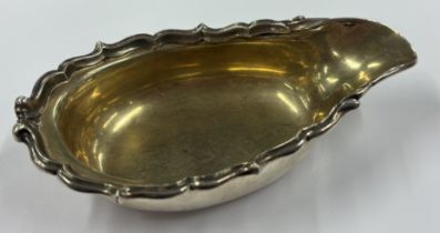 A rare and heavy Victorian silver pap boat. London 1839. By Barnards. Approx. 80 grams. Est. £