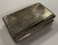 A George III silver snuff box. Birmingham 1820. Approx. 89 grams. Est. £200 - £300.