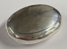CHESTER: An attractive plain silver tobacco pouch with gilt interior. Approx. By C & Co. Approx.