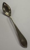AMSTERDAM: An 18th Century Dutch silver spoon. Approx. 19 grams. Est. £40 - £60.