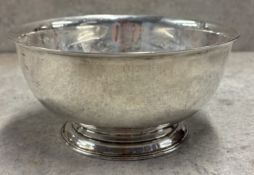 An early 18th Century George II silver dog bowl. London 1733. By John Swift. Approx. 364 grams. Est.