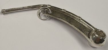 A large William IV silver bosun's whistle. Birmingham 1832. By Joseph Wilmore. Approx. 19 grams.