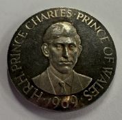 A Prince of Wales silver coin. Approx. 19 grams. E