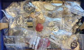 A quantity of buttons, buckles etc.