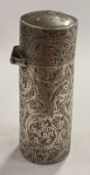 CHESTER: An engraved silver scent bottle. 1893. By