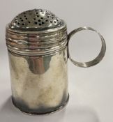 An 18th Century George III silver kitchen pepper.