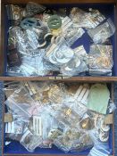 A large collection of buckles, buttons etc.