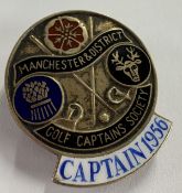 A silver and enamelled badge for the 'Manchester a
