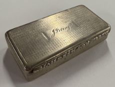 A William IV silver snuff box. Birmingham 1833. By