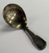 A George III silver caddy spoon. London 1806. Appr