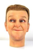 A Louis & Josephine Tussaud waxwork head modelled as Stan Laurel, h. 26 cm *part of a collection