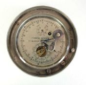 An aluminium cased survey chronometer by Thomas Mercer Ltd. of St Albans, with a 4 inch dial, the
