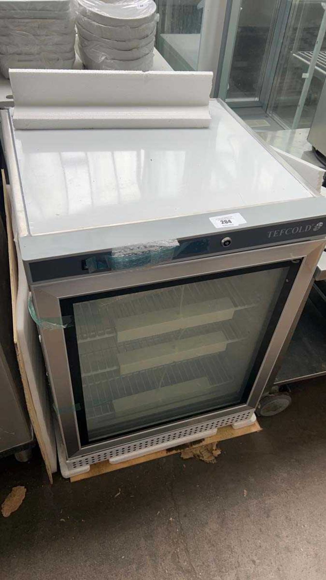 +VAT Tefcold UF200E GSP single-door undercounter display freezer - Image 2 of 3