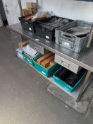 +VAT 180cm stainless steel prep table with 3 drawers and shelf under