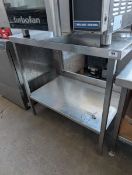 90cm stainless steel prep table