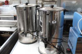 2x tea urns