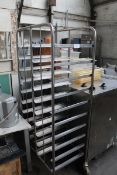 +VAT 80cm two-sided tray clearing trolley