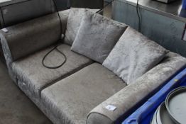 +VAT 150cm grey two-seater settee