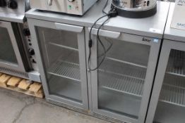 +VAT 90cm IMC hurricane H90 undercounter 2-door display fridge