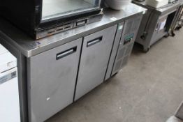 +VAT 136cm Polar 2 door counter fridge (45)