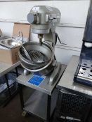 Hobart 200 20 quart mixer on stand with bowl and 3x attachments