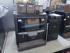Nio XG edition bean to cup digital display coffee machine with associated milk fridge