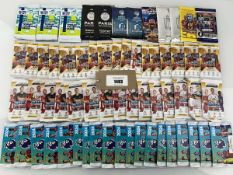 +VAT Qty of football trading card booster packs to include Topps Match Attacks, Panini Premier