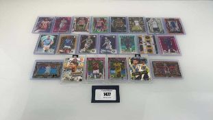 +VAT 21 Top Loaded/Slabbed serial numbered Football trading cards from various sets Where possible