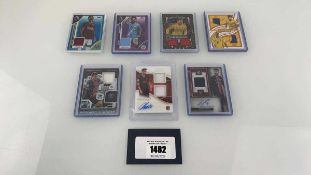 +VAT 7 Top Loaded 'Patch' Football trading cards from various sets Where possible these cards have