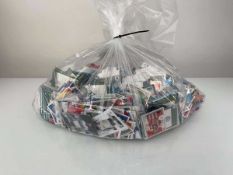 +VAT Bag containing a quantity of loose Football trading cards from various sets Where possible