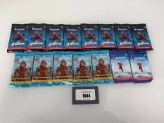 +VAT Assorted Magic the Gathering Booster packs including Aetherdrift (5), Marvel's Spider-man (