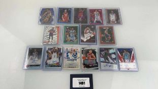 +VAT 15 Top Loaded Signatured/Serial Numbered NBA trading cards from various sets Where possible