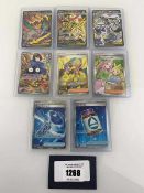 +VAT (8) Top Loaded Pokémon TCG cards from Ascended Heroes including #283 - Mega Hawlucha EX Special