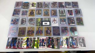 +VAT 35 Top Loaded Barcelona Signatured/Serial Numbered/Patch Football trading cards from various