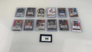 +VAT 12 Top Loaded Signature and predominantly serial numbered Football trading cards from various
