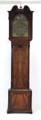 John Lowe of Golborne, an early 19th century longcase clock, the dial with Roman & Arabic