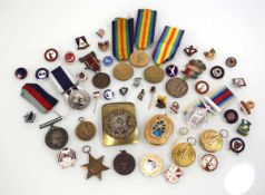 +VAT A group of medals including five Victory, one British War and one 1939-1945 Star together