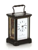 A Matthew Norman carriage timepiece, the movement numbered 1754, the enamelled face with Roman