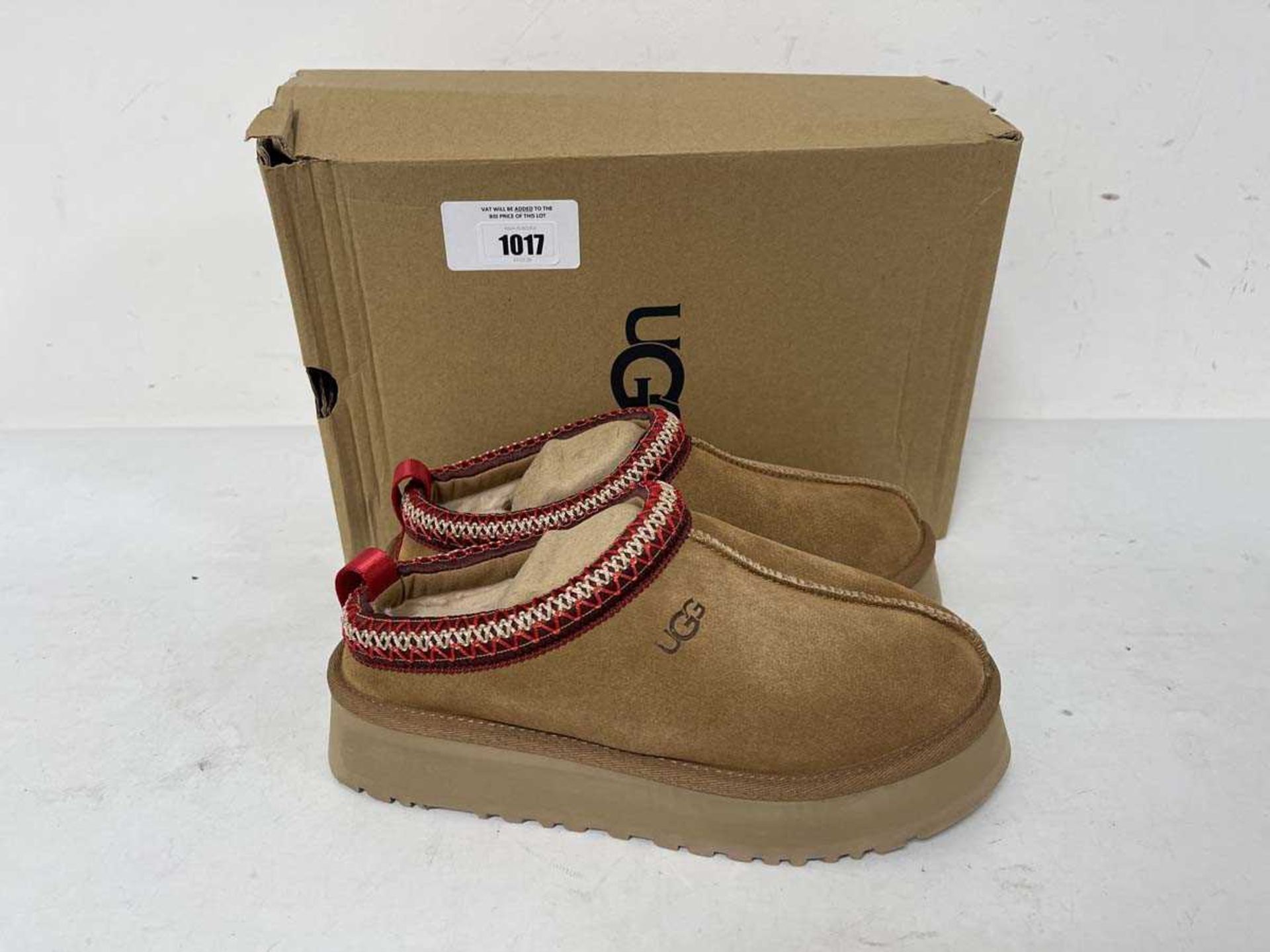 +VAT Ugg UK5 tazz slippers in chestnut - boxed