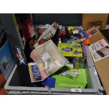 +VAT Crate containing a range of children's toys and games (Grey pallet box not included)