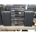 Sony 5 stack Hi-Fi system incl. automatic stereo turntable system (PS-LX56P), fully remote control