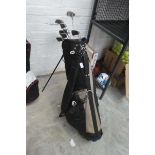 Top Flite golf bag with left-handed irons incl. 1, 3, 4, 6, 9, sand and wedge