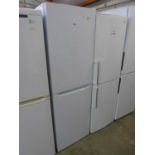 Indesit upright fridge freezer in white