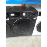 +VAT Hisense Connect Life 10.5kg washing machine in black