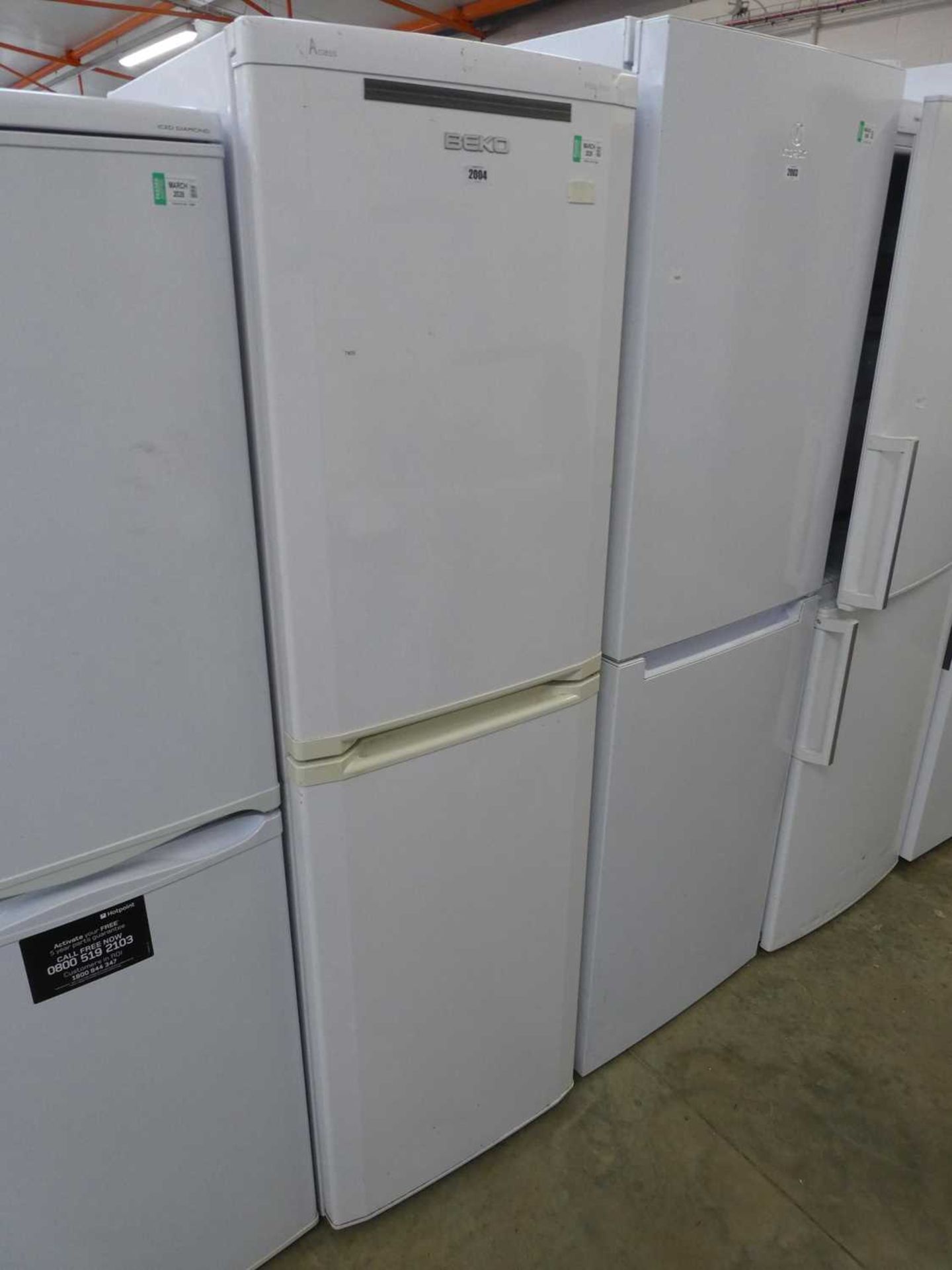 Beko Frost Free upright fridge freezer in white