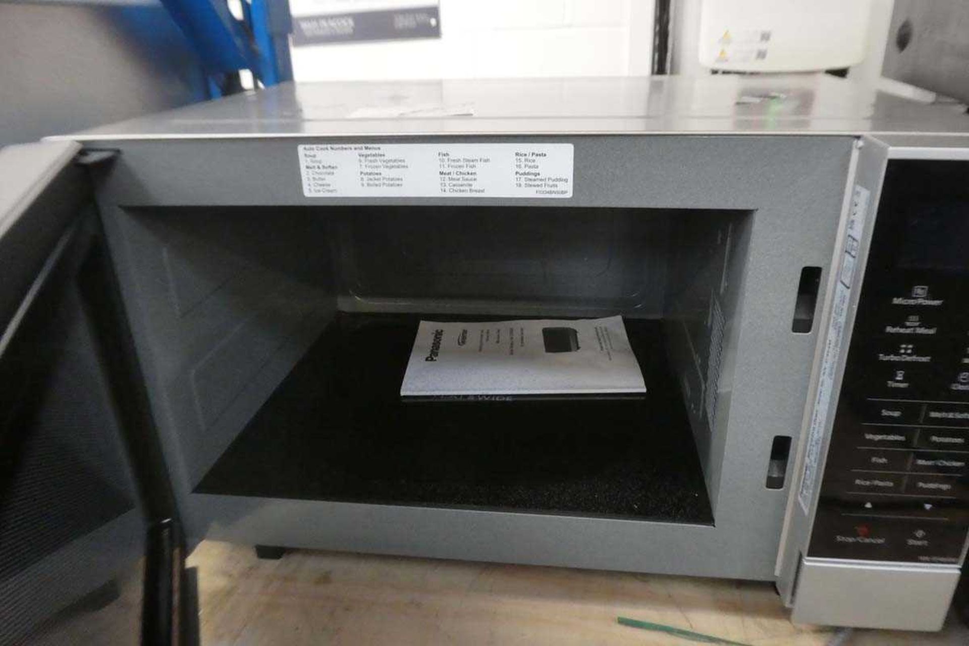 +VAT Panasonic inverter microwave in stainless steel finish (NN-SF464M) - Image 2 of 2