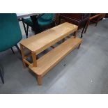 Modern oak 2 tier step
