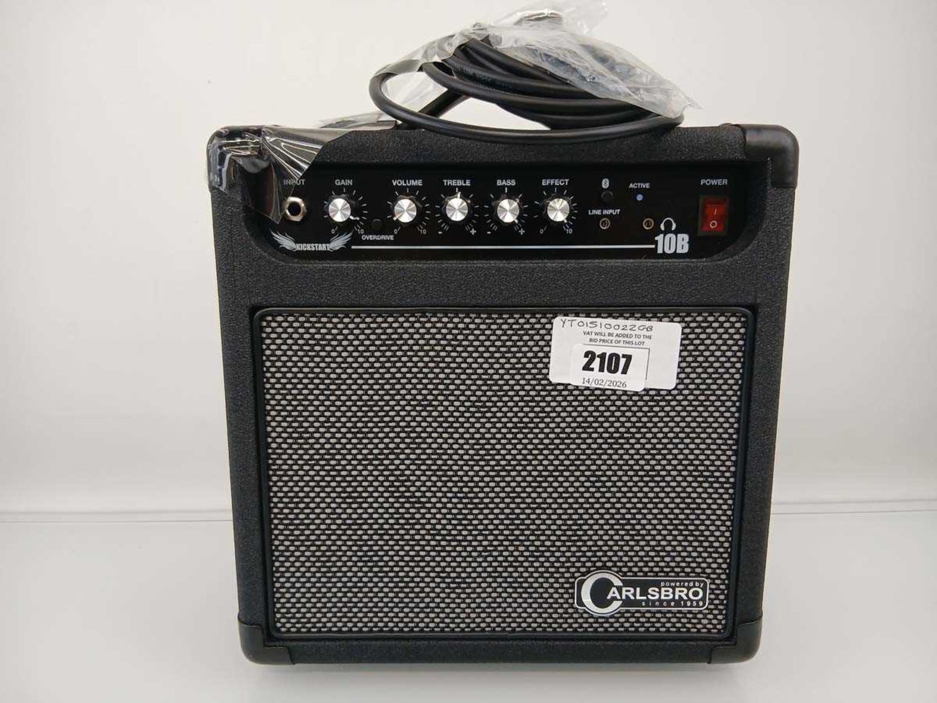 +VAT Carlsbro Kickstart 10B combo guitar amp & cables
